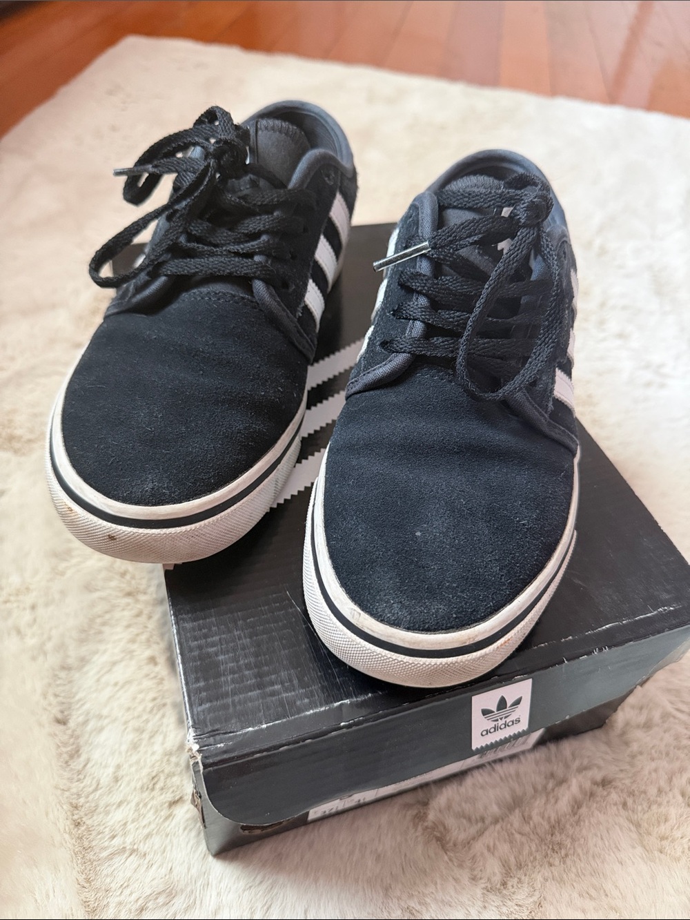 adidas Men’s Black & White Low-Top Sneakers